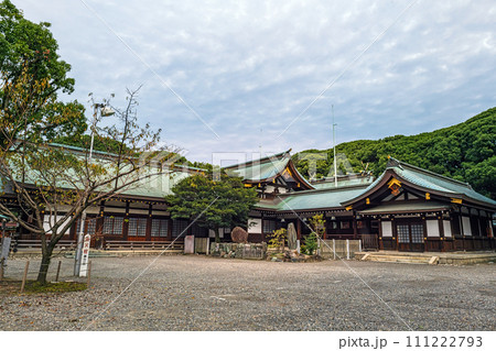 愛知 真清田神社 拝殿と本殿 111222793
