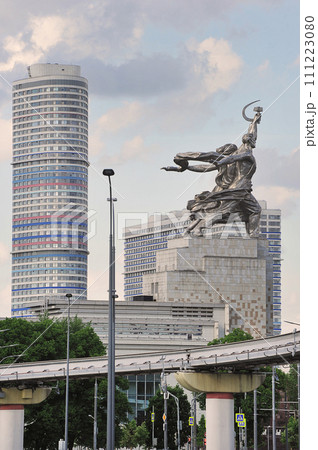 monument to a worker and a collective farmer at VDNH in Moscow monument to a worker and a collective farmer at VDNH in Moscow 111223080