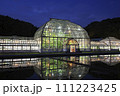 夏季ライトアップされた、名古屋市東山植物園温室 111223425