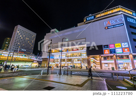 日本の東京都市景観　錦糸町駅や駅前のパルコなどを望む＝令和6年2月1日 111223780