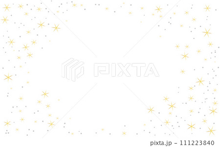 金色と銀色のキラキラのフレーム背景 金色と銀色のキラキラのフレーム背景 111223840