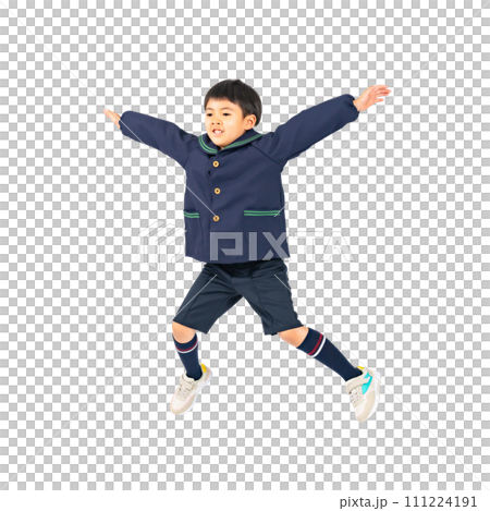 ジャンプする男の子 手作業で精密に切り抜いた背景透過全身写真PNG ジャンプする男の子 手作業で精密に切り抜いた背景透過全身写真PNG 111224191