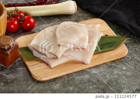 Fresh raw squid for cooking Fresh raw squid for cooking 111224577