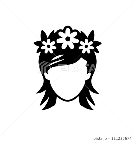Floral crown icon 111225674