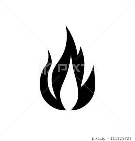 Ferocious flare flame icon Ferocious flare flame icon 111225728
