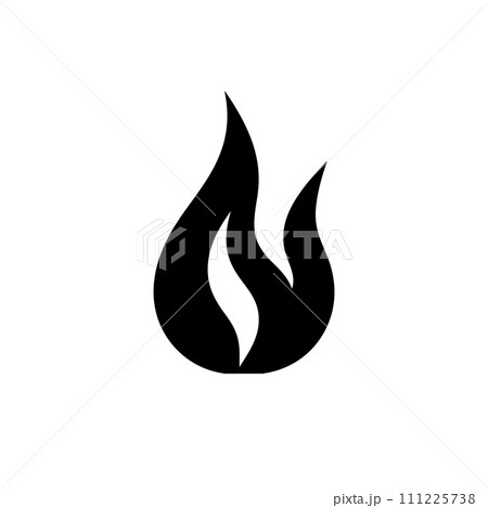 Flickering fury flame icon Flickering fury flame icon 111225738