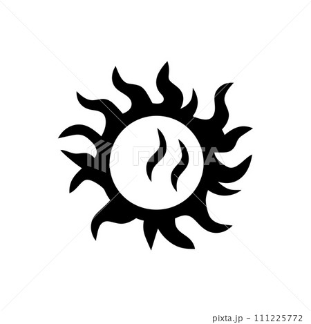 Solar blaze icon Solar blaze icon 111225772