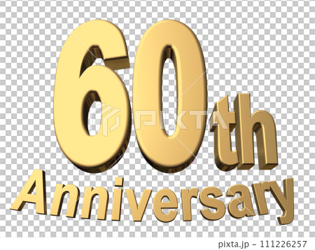 3DCG characters "60th Anniversary/60th Anniversary" Gold, Gold 3DCG characters "60th Anniversary/60th Anniversary" Gold, Gold 111226257