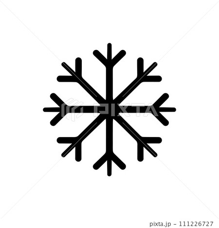 Snowy swirl snowflake icon Snowy swirl snowflake icon 111226727