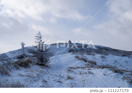 雪景色の高原 車山 雪景色の高原 車山 111227170