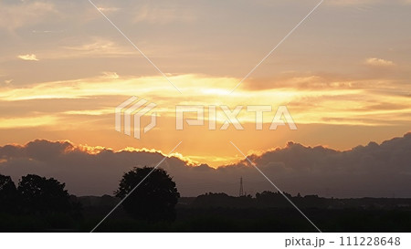 夕焼け空 111228648