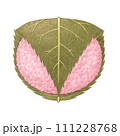 桜餅のイラスト 111228768