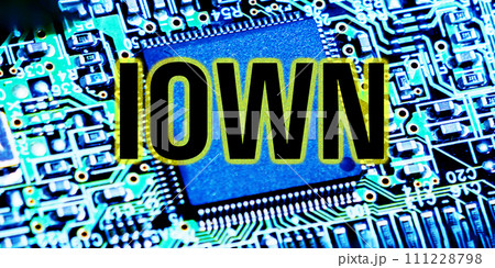 IOWN は NTT が提唱する 革新的 な 新技術 構想 【 光の半導体 光半導体 のイメージ】 111228798