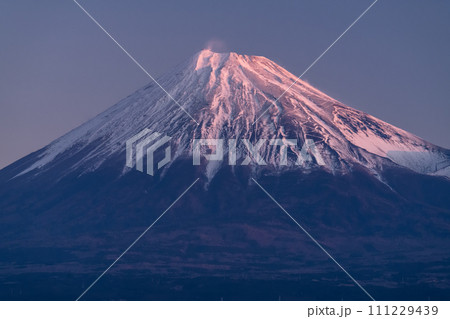 《静岡県》富士山・早朝の田子の浦港 111229439