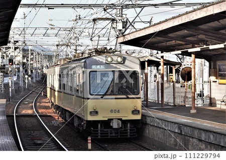 京阪 石山坂本線 600形 603-604編成 美w子号復刻塗装 試運転 111229794