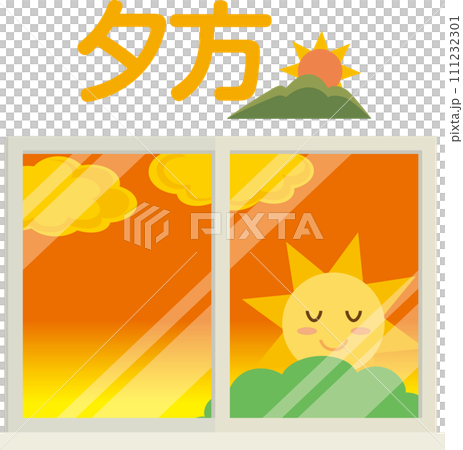 視窗插畫_時間的流動_晚上_附文字 視窗插畫_時間的流動_晚上_附文字 111232301