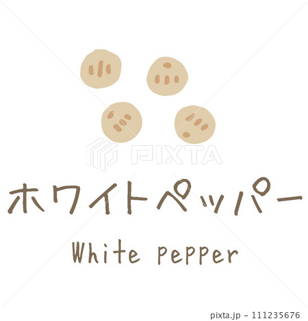 ホワイトペッパー White pepper イラスト ホワイトペッパー White pepper イラスト 111235676