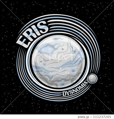 Vector logo for Dwarf Planet Eris Vector logo for Dwarf Planet Eris 111237205
