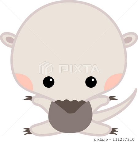 幼児向けのかわいいアリクイのキャラクターイラスト 111237210