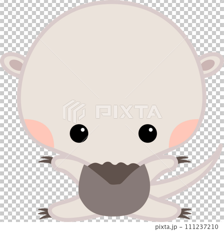 幼児向けのかわいいアリクイのキャラクターイラスト 111237210