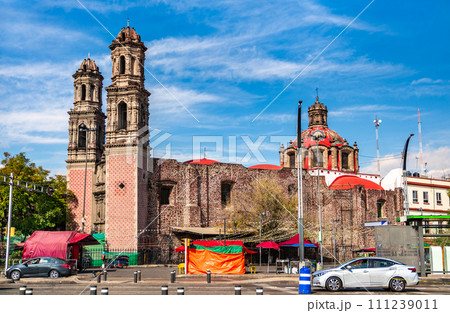 San Hipolito Church in Paseo de la Reforma, historic center of Mexico City 111239011