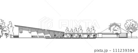 3D illustration of building project 3D illustration of building project 111239384