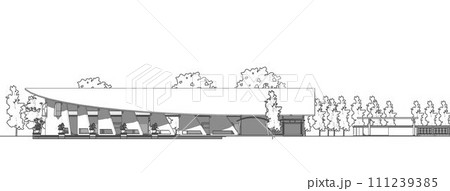 3D illustration of building project 3D illustration of building project 111239385