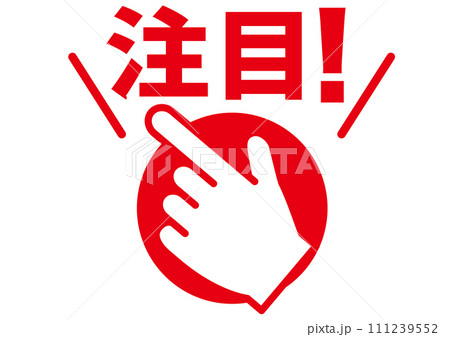 注目,ポイント,要点,大事,仕事,広告,大切,確認,重要,チェック,指さし,指,手,強調,ビジネス, 111239552
