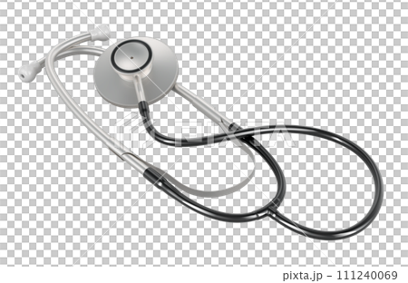 Stethoscope, phonendoscope. 3D rendering 111240069