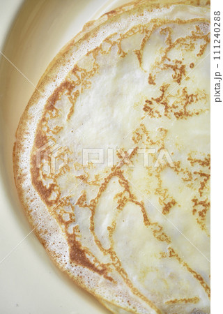Delicious pancakes.Fried pancakes with a crust. Pancakes. 111240288