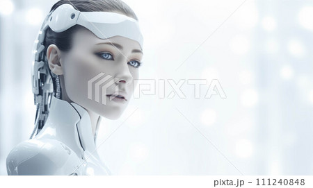 The concept of a humanoid robot technological era. 111240848