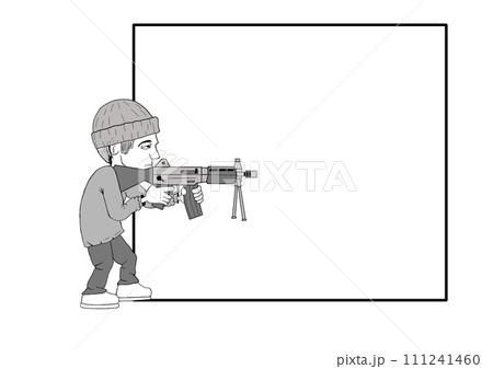 兵士 軍人 戦争 イラスト 戦い 銃 武装 白黒 手書き 兵士 軍人 戦争 イラスト 戦い 銃 武装 白黒 手書き 111241460