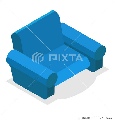 3D Isometric Flat Vector Set of Furniture. Item 7 111241533