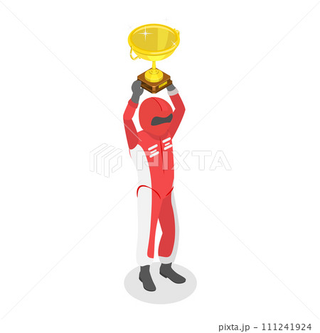 3D Isometric Flat Vector Set of F1 Items. Item 3 3D Isometric Flat Vector Set of F1 Items. Item 3 111241924