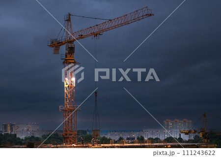 Construction of modern high-rise residential buildings 111243622