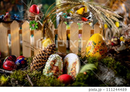 Easter Enchantment: A Colorful Kaleidoscope of Nature and Tradition 111244489