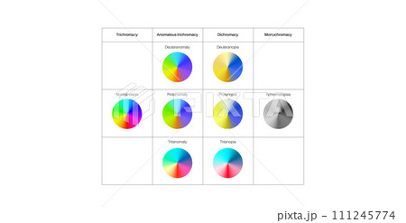 Color blindness poster 111245774