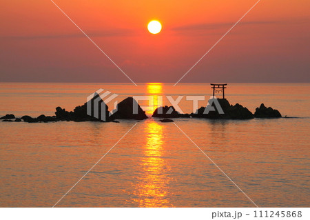 奈多海岸の日の出（杵築市） 111245868