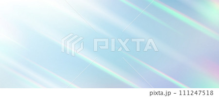 左上から線状に光が入るグラデーションのキラキラプリズムライト背景 111247518