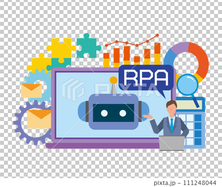 RPA/軟體機器人技術的圖示 111248044