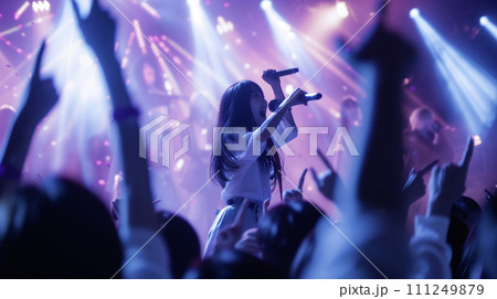 AI画像生成 ライブの熱気 AI画像生成 ライブの熱気 111249879