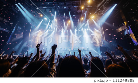 AI画像生成　ライブの熱気 111249888
