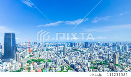 青空広がる東京風景　2023初夏 111251383
