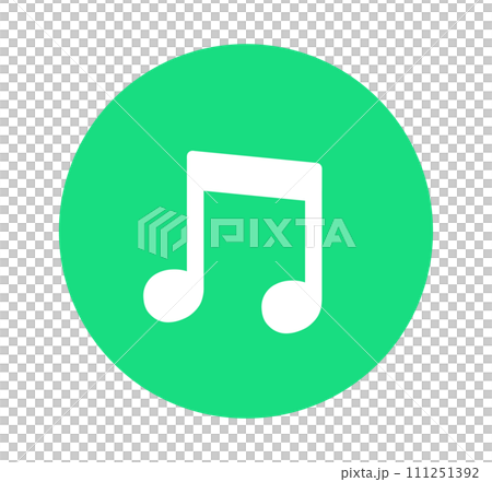 simple green musical note mark simple green musical note mark 111251392