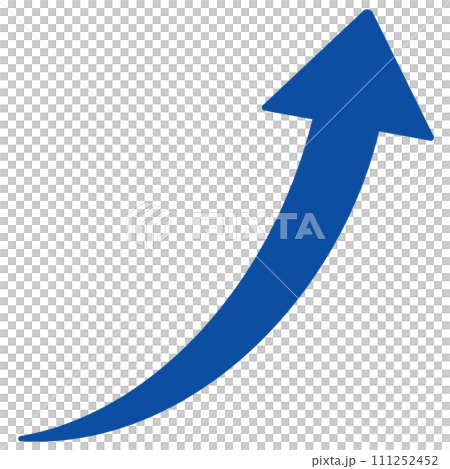 簡單的箭頭插圖,藍色,右肩向上,右上角 簡單的箭頭插圖,藍色,右肩向上,右上角 111252452
