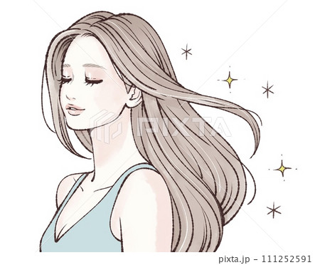 女性・女の子のイラスト素材 女性・女の子のイラスト素材 111252591