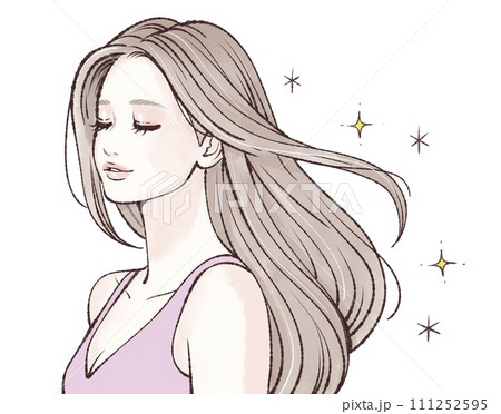 女性・女の子のイラスト素材 女性・女の子のイラスト素材 111252595