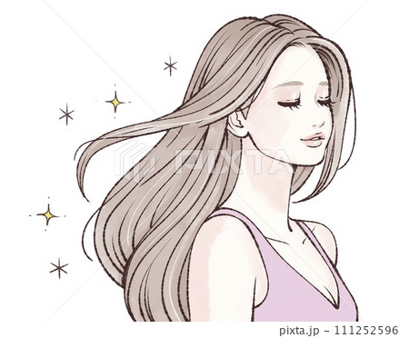 女性・女の子のイラスト素材 女性・女の子のイラスト素材 111252596