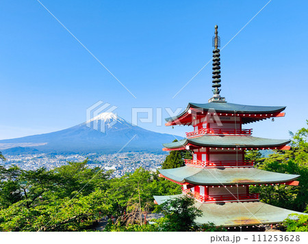 新緑と富士山(新倉山浅間公園) 新緑と富士山(新倉山浅間公園) 111253628