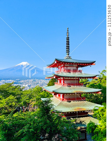 新緑と富士山(新倉山浅間公園) 新緑と富士山(新倉山浅間公園) 111253630